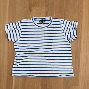 AYR Navy and White Striped Kids Tee